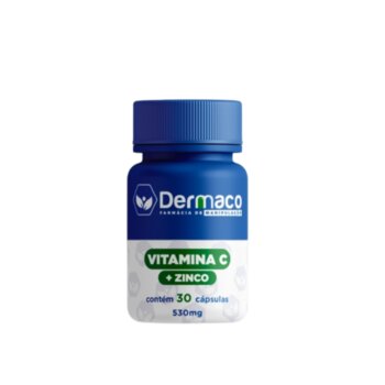 Vitamina C + Zinco 530mg 30 Cápsulas
