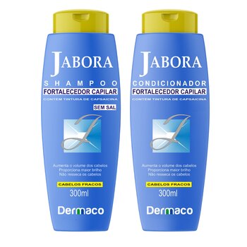 Kit Antiqueda: Shampoo Jabora 300ml + Condicionador Jabora 300ml | Fortalecedor Capilar